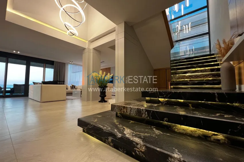 Kupuj  Elitarny prywatny dom z panoramicznym widokiem i oryginalną architekturą w Alanyi, dzielnica Yeşiloz - odpowiedni dla obywatelstwa 13 