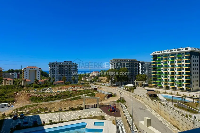 Kupuj  Gorąca oferta, nieruchomość z widokiem na morze — apartament z jedną sypialnią w Avsallar! 14 