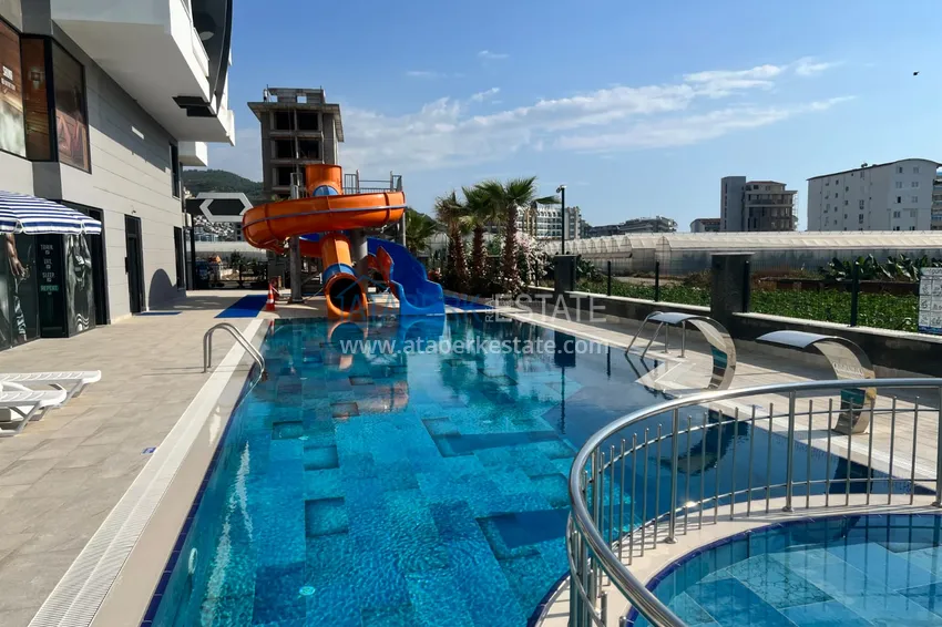 Apartament 2+1 w nowym osiedlu mieszkalnym z prywatną plażą. Powiat Kargicak, Alanya 13 