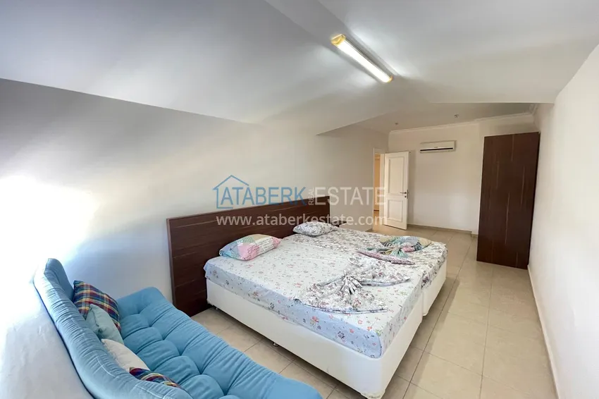 Kupuj  Dwupoziomowy penthouse 3+1 z otwartymi widokami w prestiżowym kompleksie Cikcilli — odpowiedni do uzyskania zezwolenia na pobyt 14 