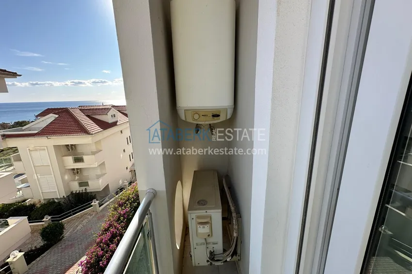 Kupuj  Umeblowany apartament 2+1 z widokiem na morze, odpowiedni na zezwolenie na pobyt - centrum Alanyi, plaża Kleopatra 15 