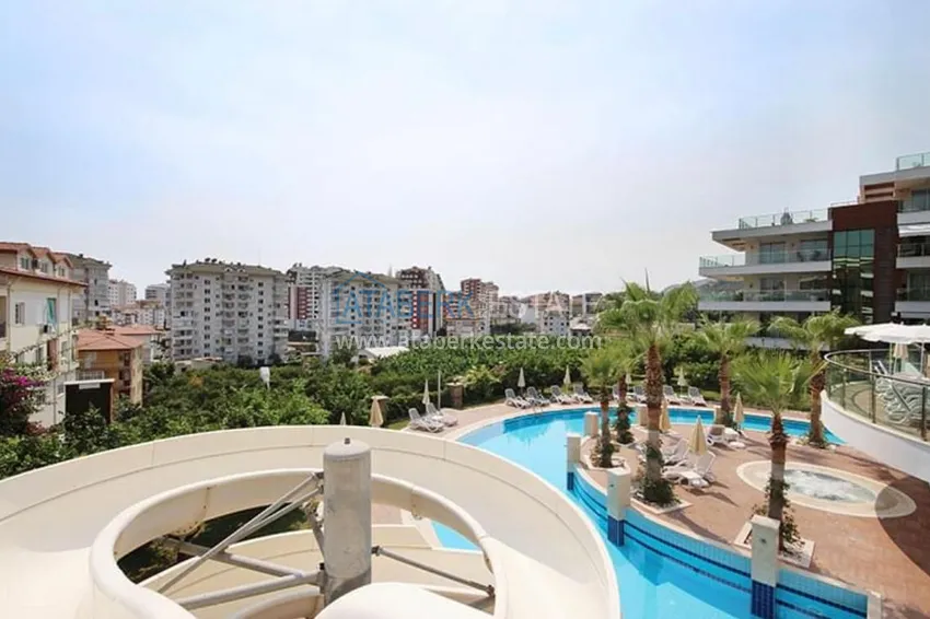 Jednopokojowy apartament z meblami, 80 m², odpowiedni na zezwolenie na pobyt — Alanya, Cikcilli 15 