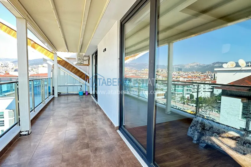 Kupuj  Umeblowany penthouse 2+1 z widokiem na morze - Alanya, Kestel, pierwsza linia brzegowa 15 