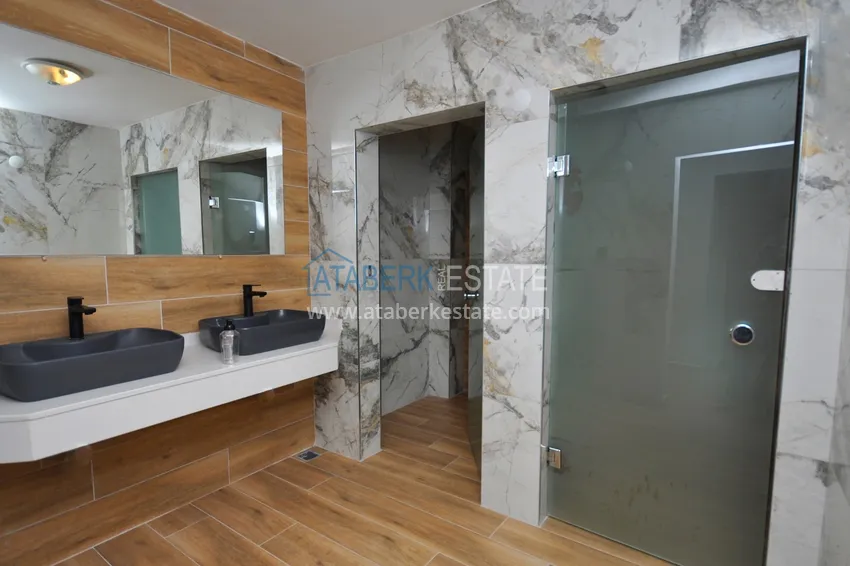 Apartament 1+1 w centrum Alanyi z pięknym wykończeniem - plaża Keykubat  15 