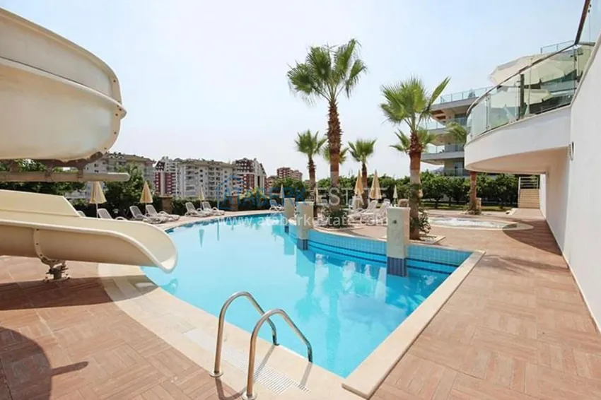 Jednopokojowy apartament z meblami, 80 m², odpowiedni na zezwolenie na pobyt — Alanya, Cikcilli 16 