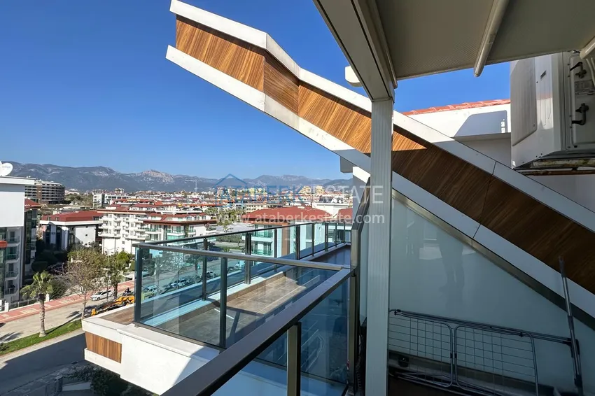Kupuj  Umeblowany penthouse 2+1 z widokiem na morze - Alanya, Kestel, pierwsza linia brzegowa 17 