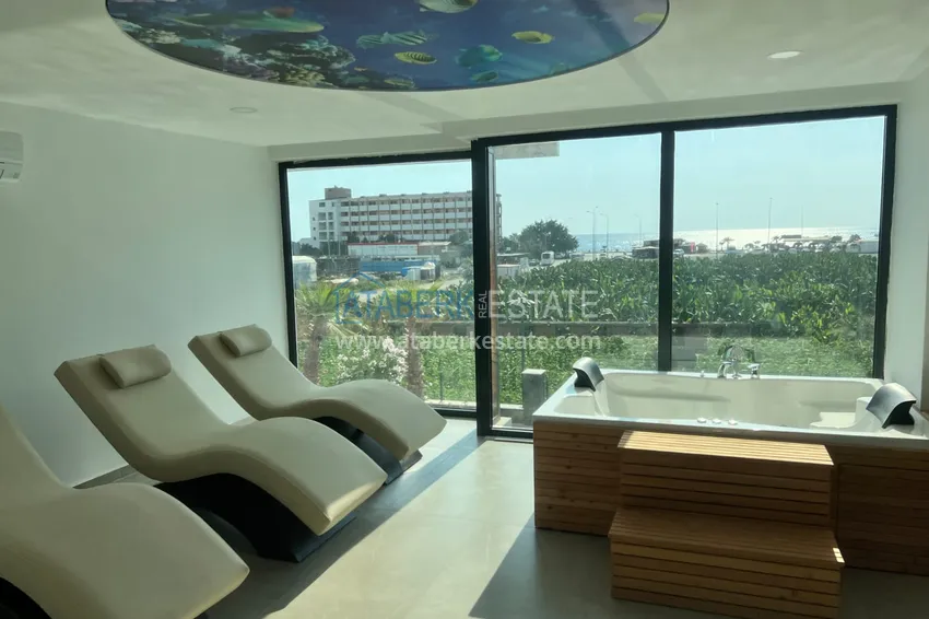 Apartament 2+1 z meblami i widokiem na morze w Alanyi, dzielnica Kargicak - nadaje się do obywatelstwa 18 