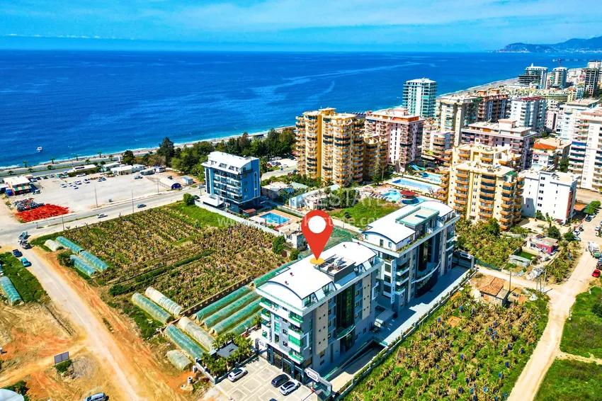 Apartament 2+1 w nowym osiedlu mieszkalnym z prywatną plażą. Powiat Kargicak, Alanya 1 