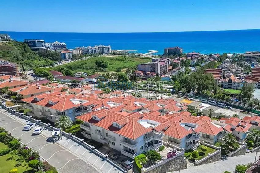 Dwupoziomowy apartament w Konakli z meblami i widokiem na morze - nadaje się na zezwolenie na pobyt 1 