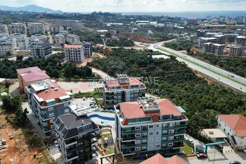 Umeblowane mieszkanie w rezydencji segmentu komfortowego — Alanya, dzielnica Oba 1 