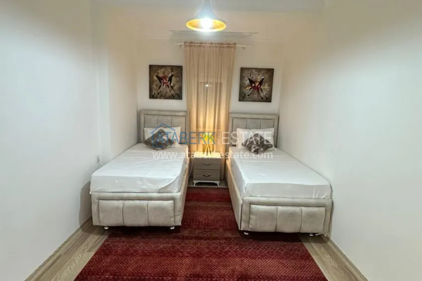 Kupuj  3+1 dwupiętrowy prywatny dom z basenem i w pełni umeblowany w Kargicak 21 