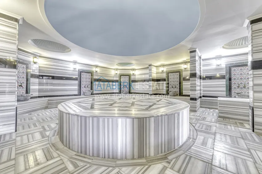 Panoramiczny penthouse duplex 4+1 z ratami - Alanya, dzielnica Konakli. Nadaje się do zezwolenia na pobyt 24 