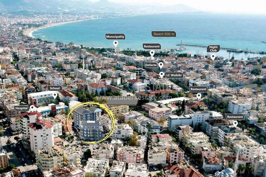 Apartamenty od dewelopera w centrum Alanyi w nowoczesnym kompleksie mieszkalnym  3 