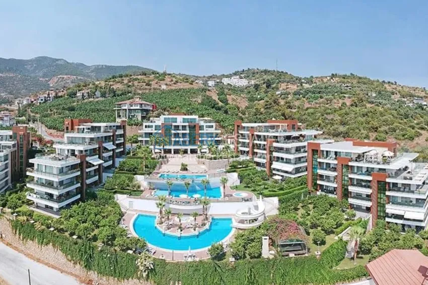 Jednopokojowy apartament z meblami, 80 m², odpowiedni na zezwolenie na pobyt — Alanya, Cikcilli 2 