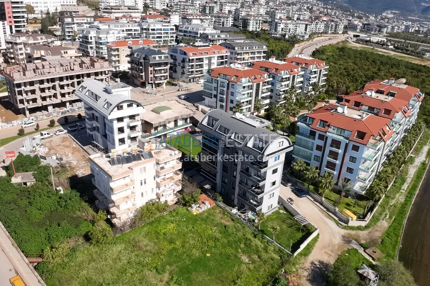 Dwupoziomowy penthouse z meblami i widokiem w Oba, Alanya 2 