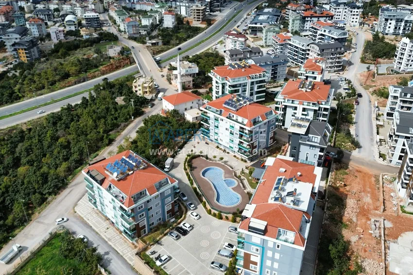 Umeblowane mieszkanie w rezydencji segmentu komfortowego — Alanya, dzielnica Oba 3 