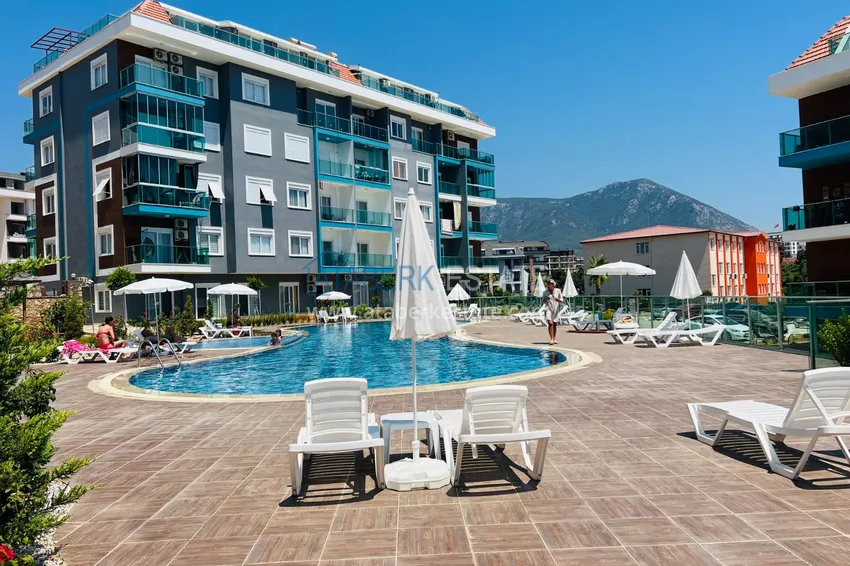 Umeblowane mieszkanie w rezydencji segmentu komfortowego — Alanya, dzielnica Oba 8 