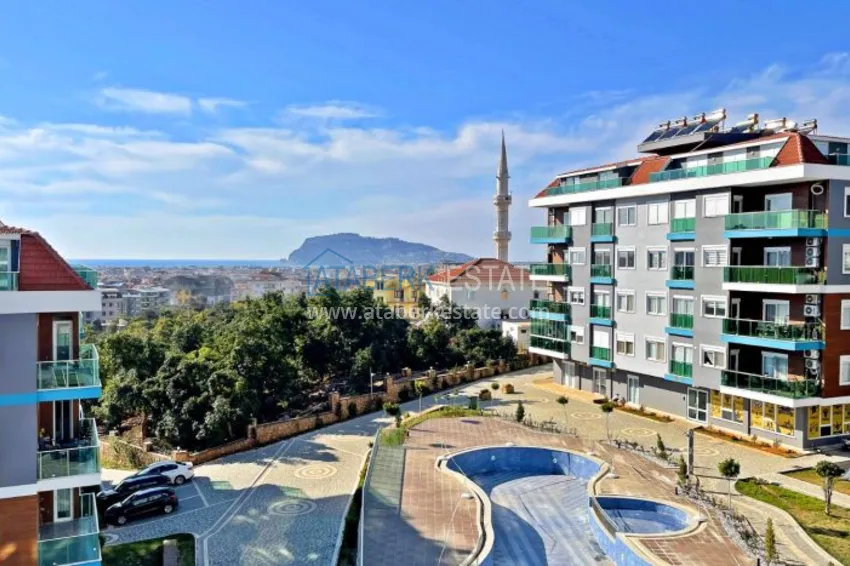 Umeblowane mieszkanie w rezydencji segmentu komfortowego — Alanya, dzielnica Oba 9 