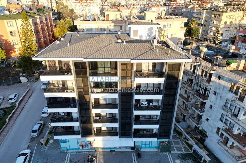 Przytulny apartament z jedną sypialnią z meblami w kompleksie butikowym — centrum Alanyi 4 
