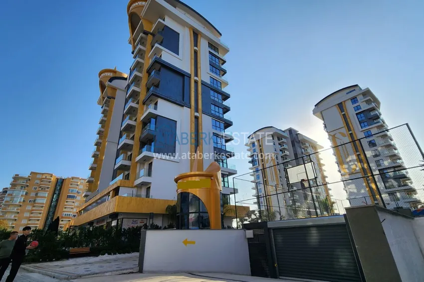 Apartament z dwiema sypialniami i widokiem na morze, pierwszy apartament na wybrzeżu - Alanya, dzielnica Mahmutlar 4 