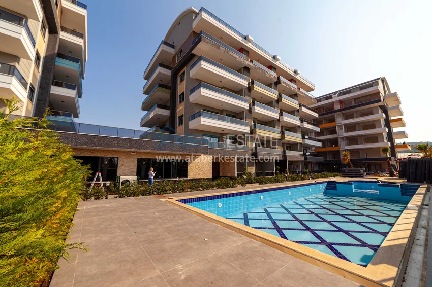 Duplex ogrodowy z nowoczesnym wnętrzem w kompleksie z infrastrukturą - Kargicak, Alanya 4 
