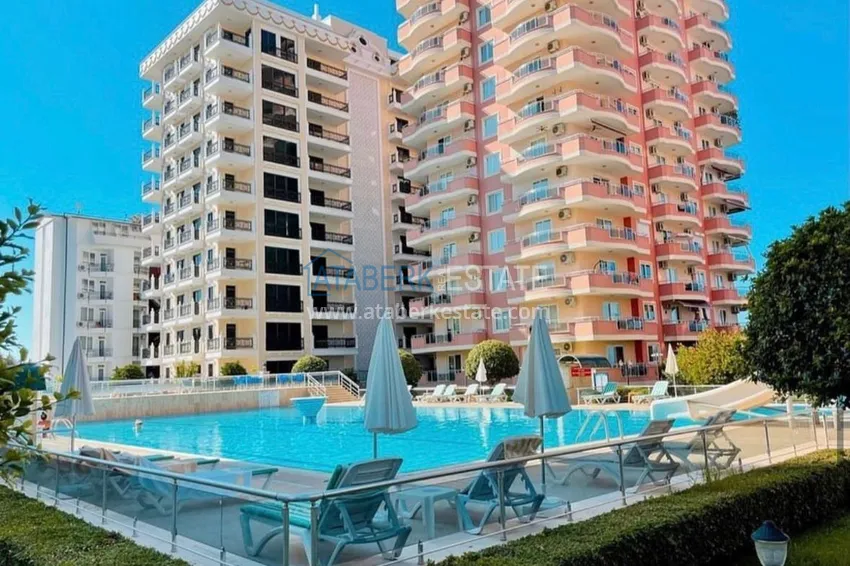 Dwupokojowy apartament z panoramicznym widokiem na morze - Mahmutlar, pierwsza linia brzegowa 4 