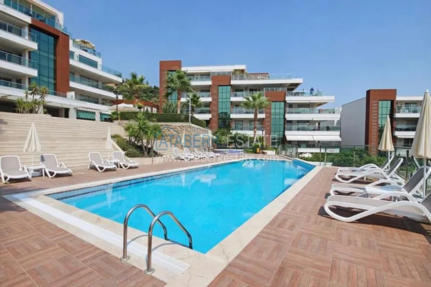 Jednopokojowy apartament z meblami, 80 m², odpowiedni na zezwolenie na pobyt — Alanya, Cikcilli 4 