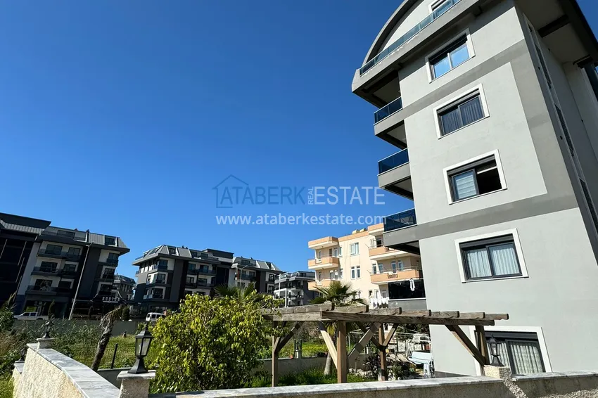 Dwupoziomowy penthouse z meblami i widokiem w Oba, Alanya 4 