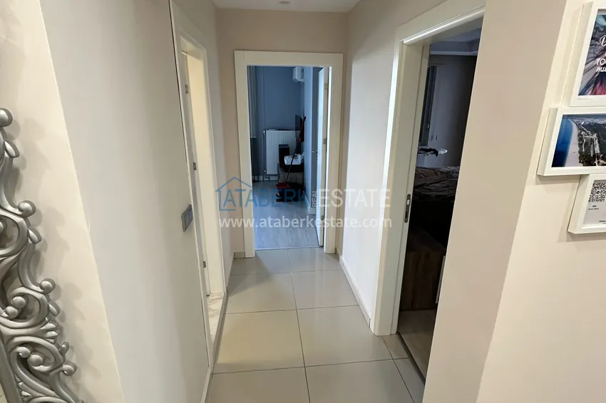 Kupuj  Dwupokojowy apartament z meblami i przeszklonymi balkonami w Konyaalti, Liman - 600 m do plaży 5 
