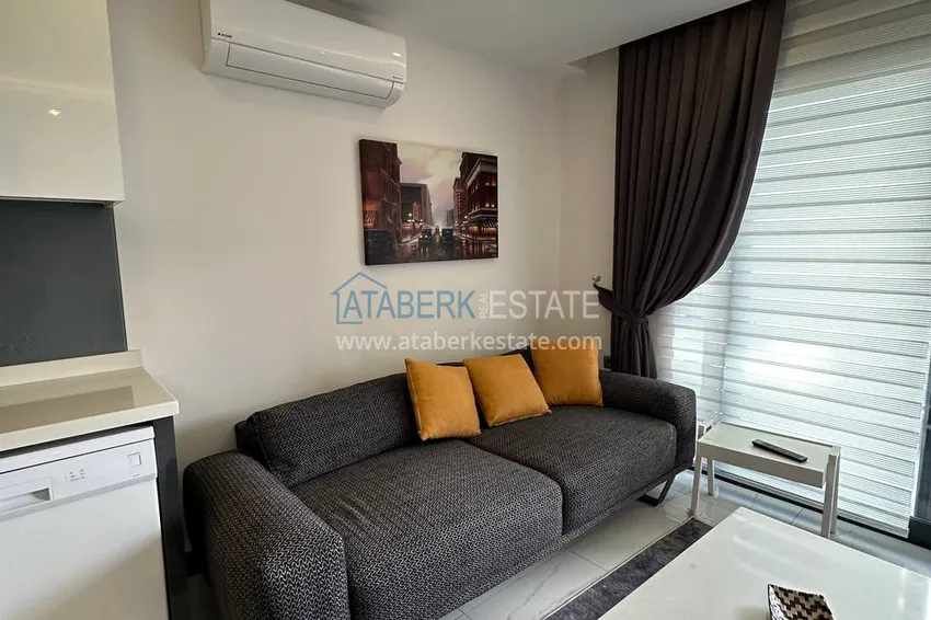 Kupuj  Przytulny apartament z jedną sypialnią z meblami w kompleksie butikowym — centrum Alanyi 6 