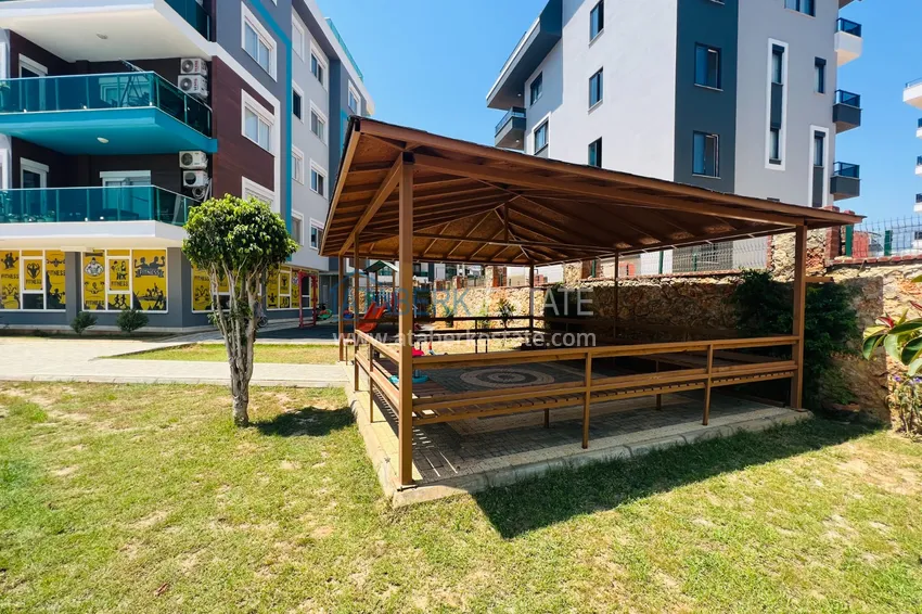 Umeblowane mieszkanie w rezydencji segmentu komfortowego — Alanya, dzielnica Oba 11 