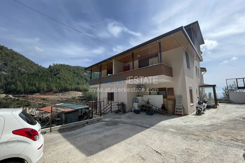 Prywatna willa 10+2 z ogrodem z awokado i panoramicznym widokiem w Tepe, Alanya - odpowiednia na zezwolenie na pobyt i obywatelstwo 5 