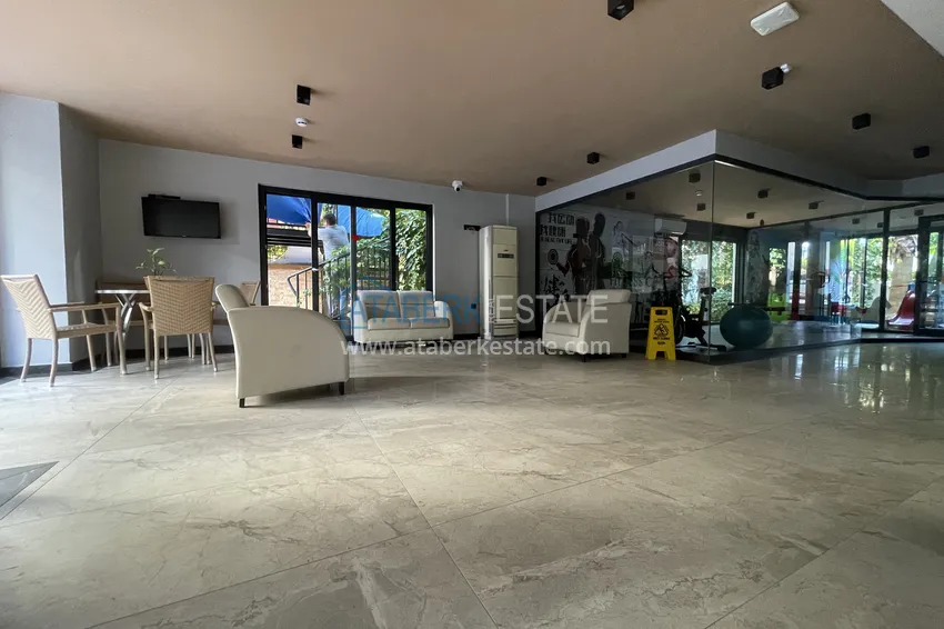Apartament 1+1 w centrum Alanyi z pięknym wykończeniem - plaża Keykubat  6 