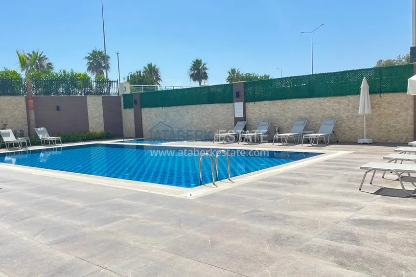 Umeblowany penthouse 2+1 z widokiem na morze - Alanya, Kestel, pierwsza linia brzegowa 6 