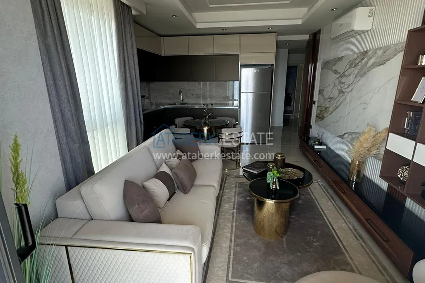 Kupuj  Apartament z dwiema sypialniami i widokiem na morze, pierwszy apartament na wybrzeżu - Alanya, dzielnica Mahmutlar 6 