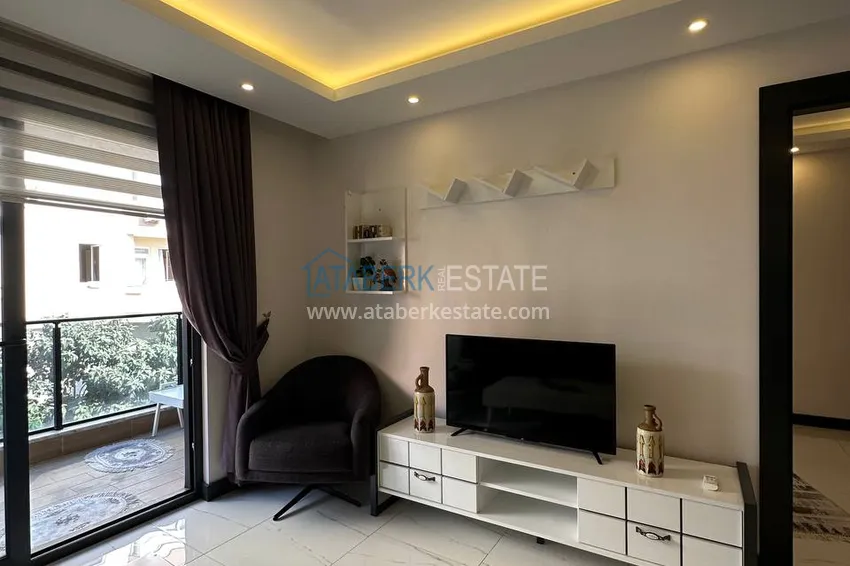 Kupuj  Przytulny apartament z jedną sypialnią z meblami w kompleksie butikowym — centrum Alanyi 8 