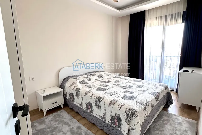 Kupuj  Apartament 1+1 z nowymi meblami i przeszklonym balkonem w nowym budynku — Alanya, dzielnica Górna Oba 7 