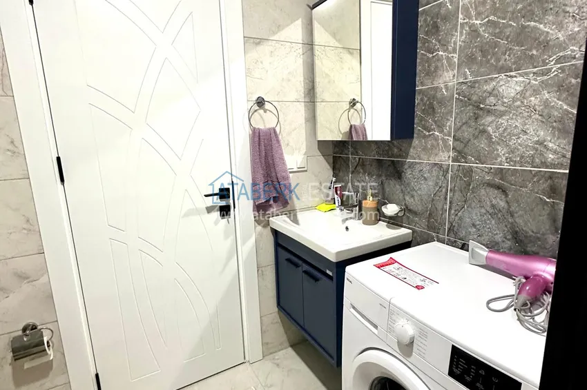 Kupuj  Apartament 1+1 z nowymi meblami i przeszklonym balkonem w nowym budynku — Alanya, dzielnica Górna Oba 8 