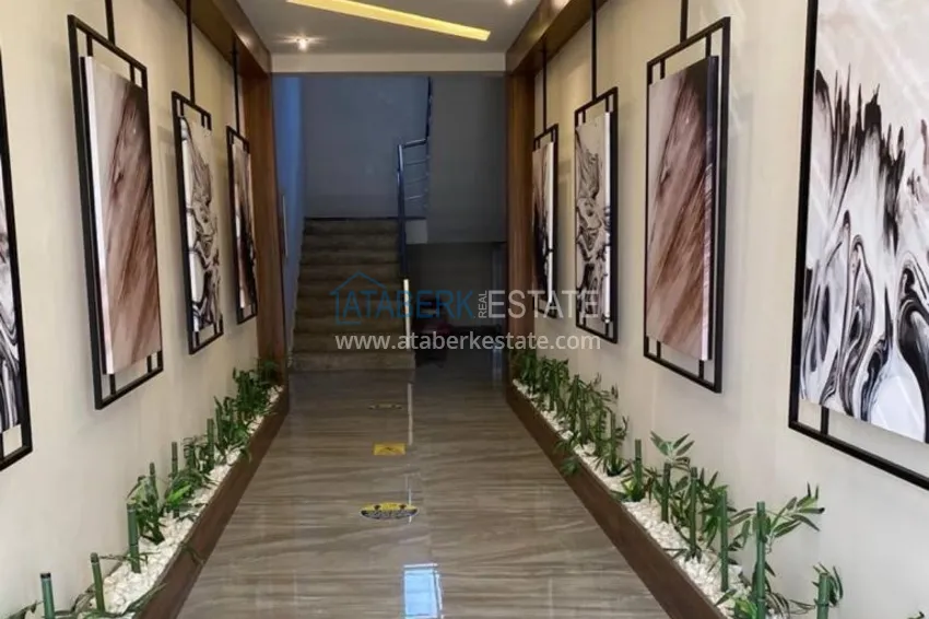 Duplex ogrodowy z nowoczesnym wnętrzem w kompleksie z infrastrukturą - Kargicak, Alanya 8 
