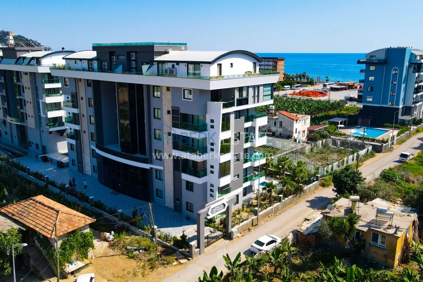 Apartament 2+1 w nowym osiedlu mieszkalnym z prywatną plażą. Powiat Kargicak, Alanya 8 