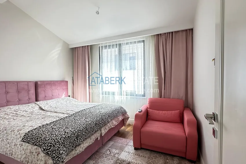 Kupuj  Umeblowany penthouse 2+1 z widokiem na morze - Alanya, Kestel, pierwsza linia brzegowa 9 