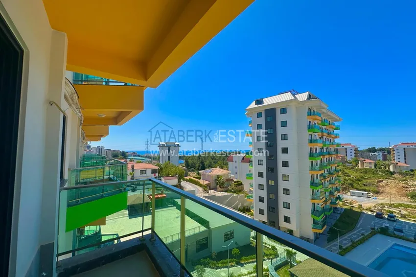 Kupuj  Gorąca oferta, nieruchomość z widokiem na morze — apartament z jedną sypialnią w Avsallar! 10 