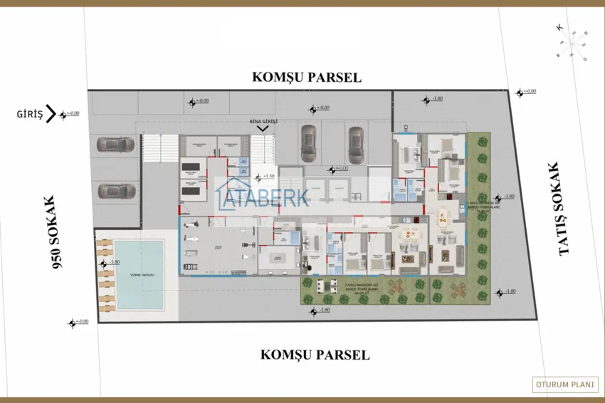 Kupuj taniej Inwestowanie w centrum Alanyi: opłacalny projekt rezydencji 250 metrów od plaży Cleopatra 1 