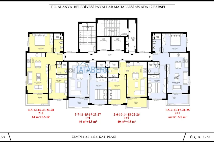 Kupuj taniej Projekt inwestycyjny z gwarantowanym czynszem w Payallar, Alanya — apartamenty z możliwością uzyskania zezwolenia na pobyt i obywatelstwo 2 