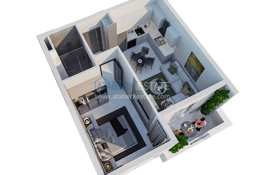 Kupuj taniej Projekt inwestycyjny z gwarantowanym czynszem w Payallar, Alanya — apartamenty z możliwością uzyskania zezwolenia na pobyt i obywatelstwo 1 