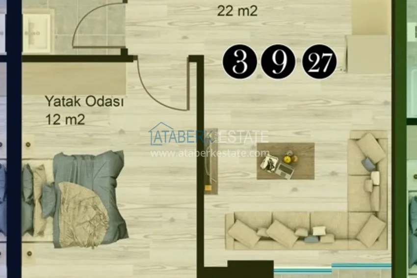 Kupuj taniej Gotowy apartament 1+1 w przytulnym kompleksie — Alanya, dzielnica Avsallar 1 