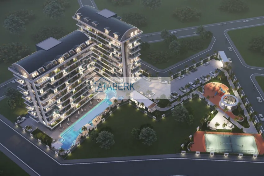 Nowy projekt poza planem w Avsallar: kompleks mieszkalny o oryginalnej architekturze  3 