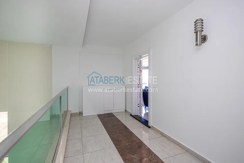 Kupuj  Umeblowany dwupoziomowy penthouse z widokiem na góry — Alanya, dzielnica Kestel 1 