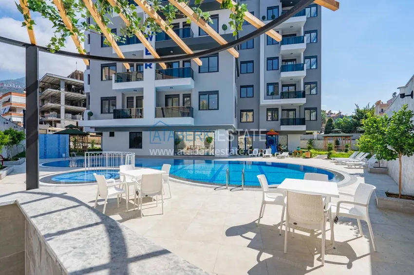 Apartament 1+1 z widokiem na morze i fortecę - centrum Alanyi  3 