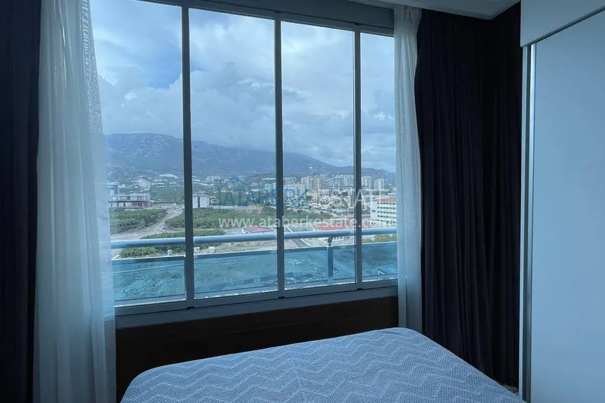 Kupuj  Umeblowane studio typu penthouse z widokiem na góry w Mahmutlar, Alanya  11 
